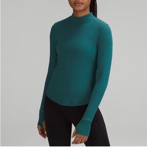 Lululemon sz 12 Rulu Running Long Sleeve Mock Neck